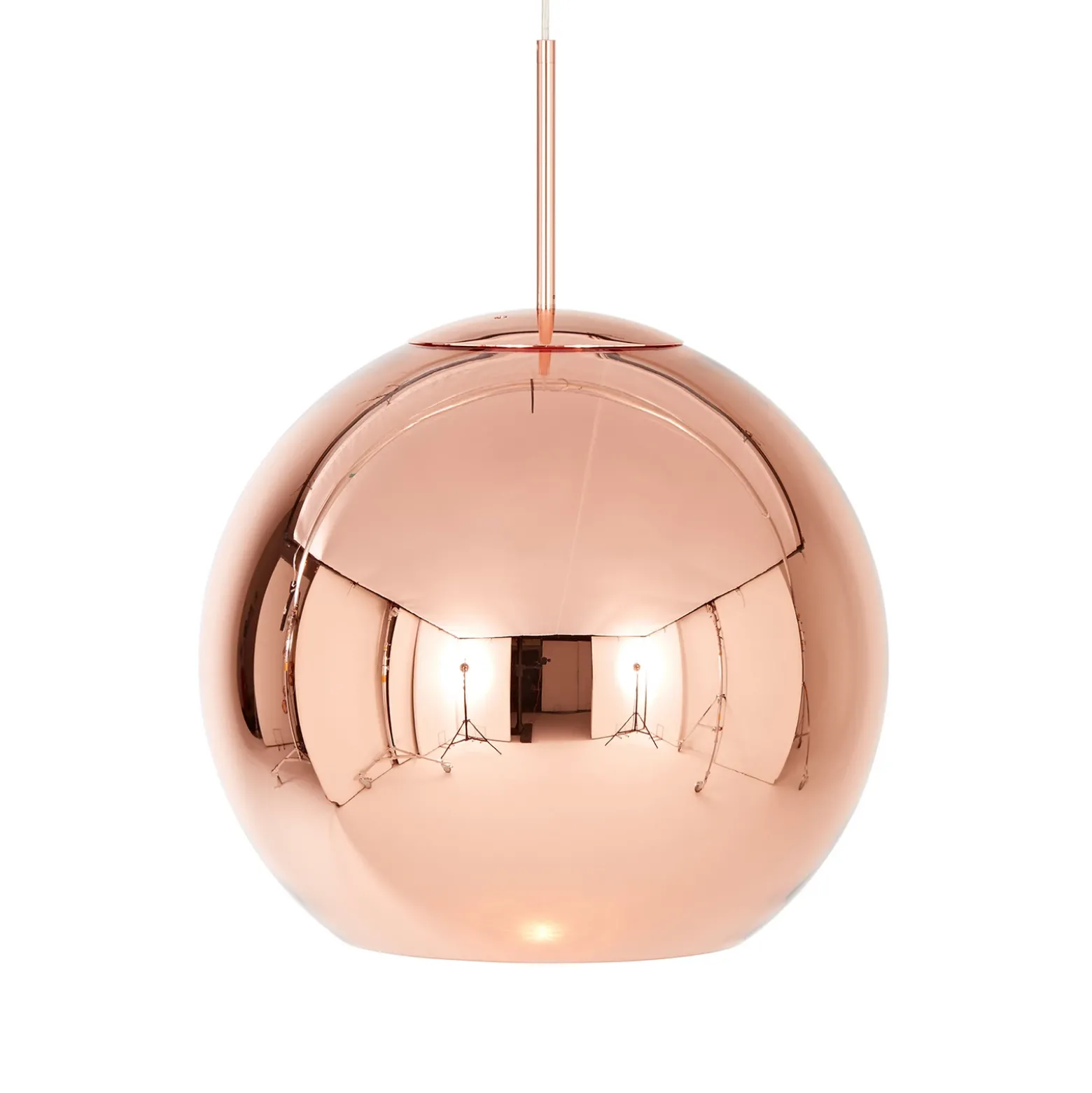 Lámpara colgante Copper Round de Tom Dixon, Ø 45 cm, cobre