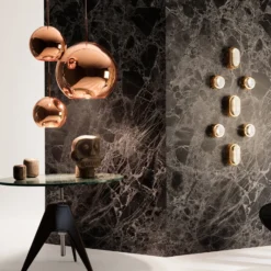 Lámpara colgante Copper Round de Tom Dixon, Ø 45 cm, cobre