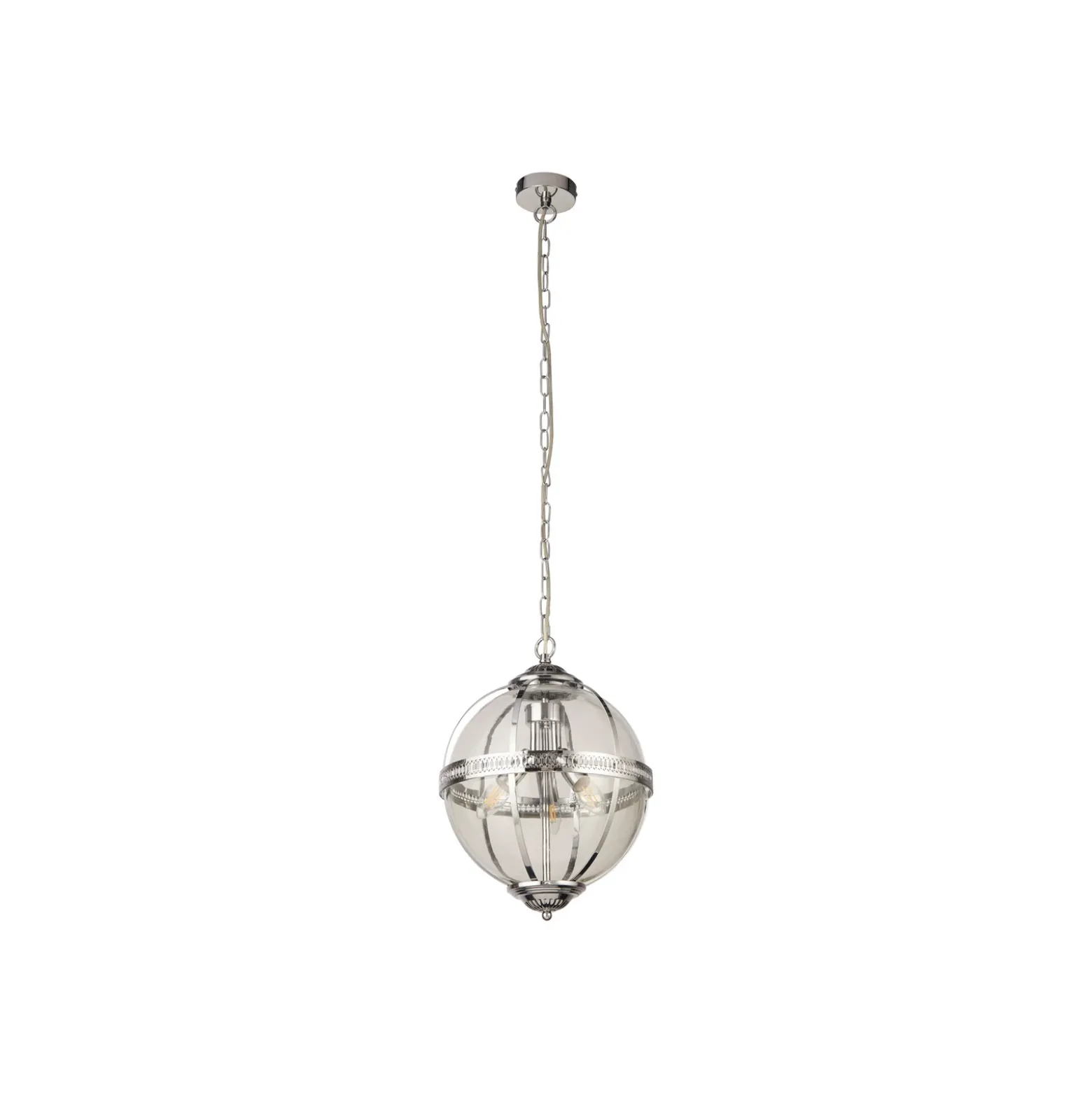 Lámpara colgante Coronet, cromo