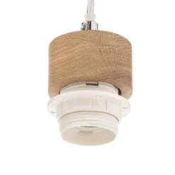 Lámpara colgante Corralee, gris, 3 luces