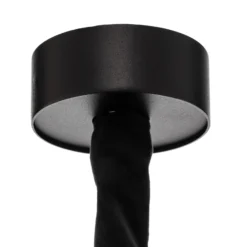 Lámpara colgante Cristal, transparente/negro, Ø 71 cm