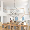 Lámpara colgante Cube con pantalla de jaula