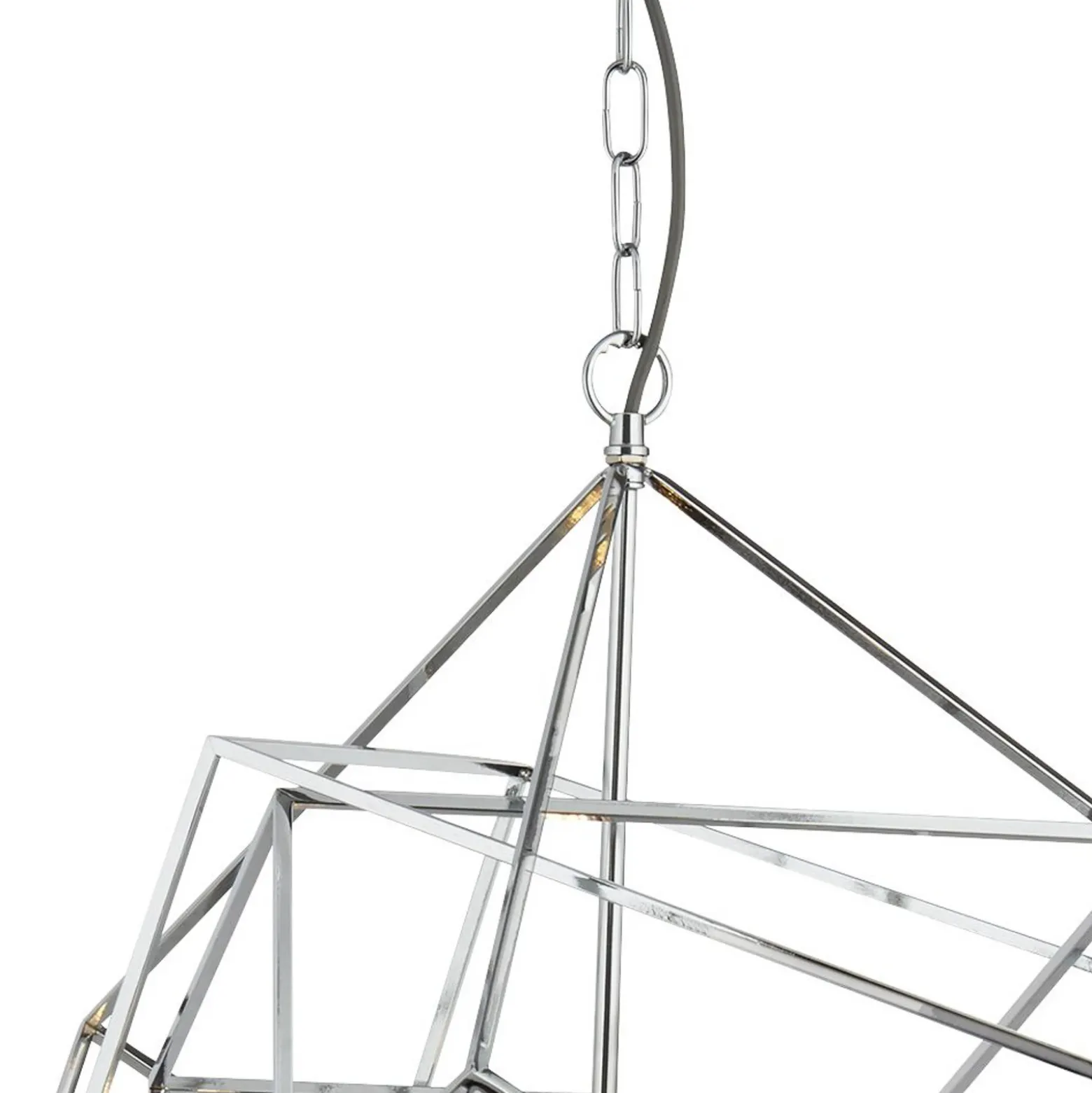 Lámpara colgante Cube con pantalla de jaula