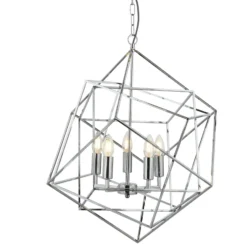Lámpara colgante Cube con pantalla de jaula