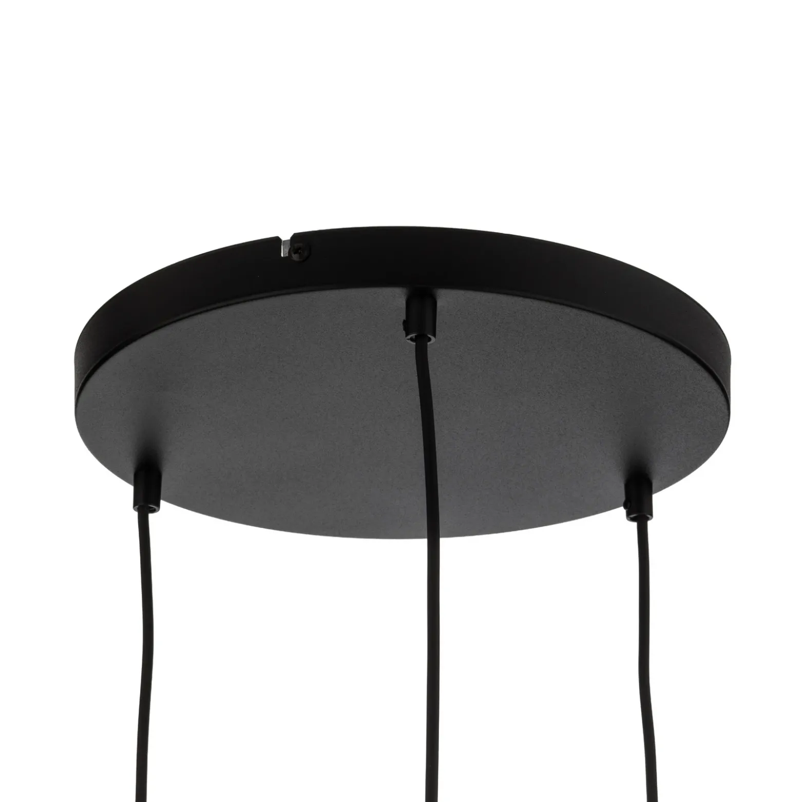 Lámpara colgante Cubus, Ø 50 cm, 3 luces, transparente/marrón miel, cristal