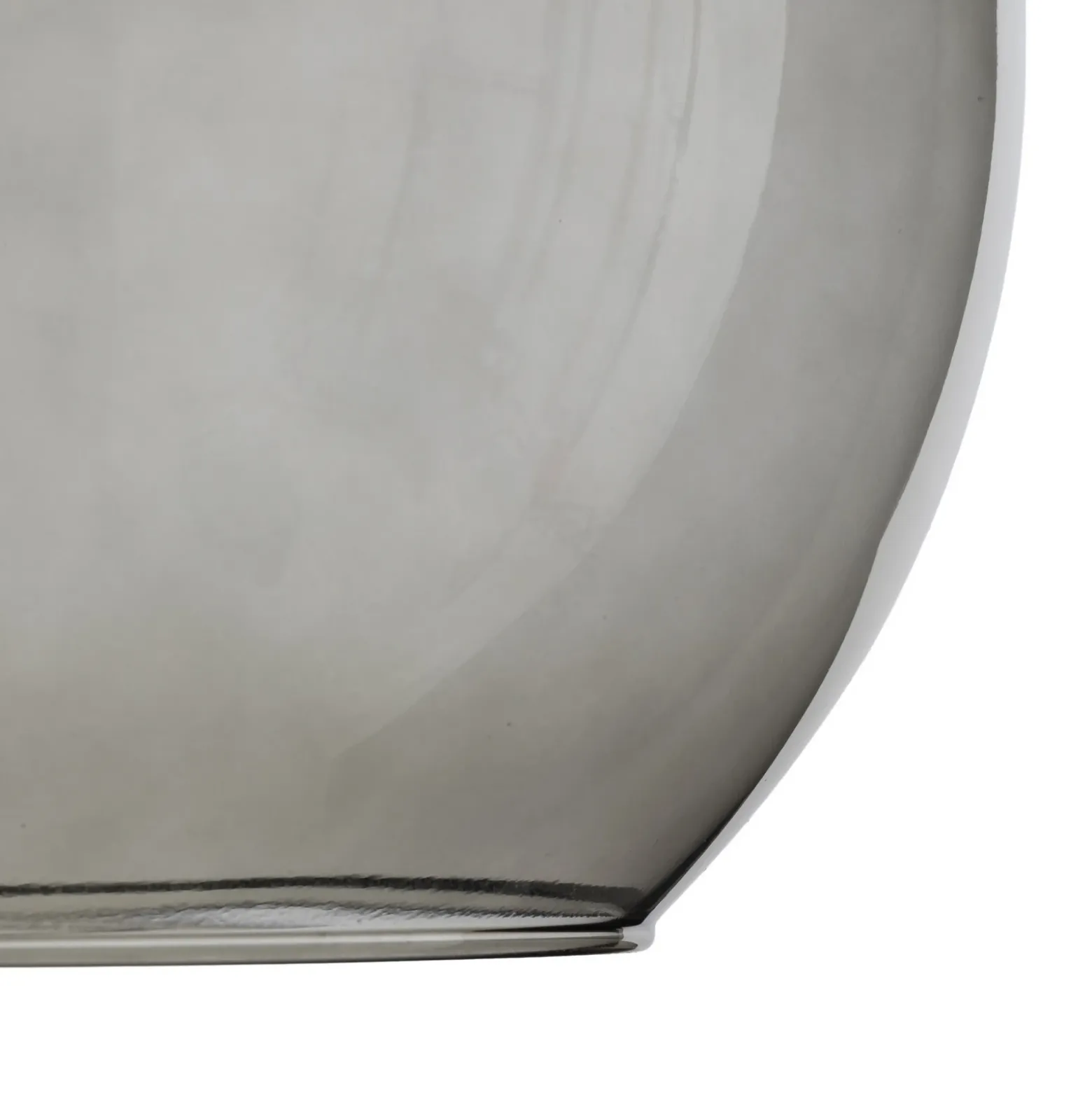 Lámpara colgante Cubus, gris humo, cristal, Ø 30 cm, E27