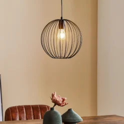 Lámpara colgante Cumera con pantalla de jaula, Ø 30 cm