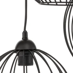 Lámpara colgante Cumera, 3 luces, redonda
