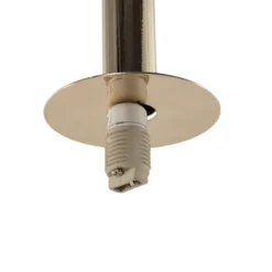 Lámpara colgante Daisy, 1 luz, dorada/blanca/negra, cristal