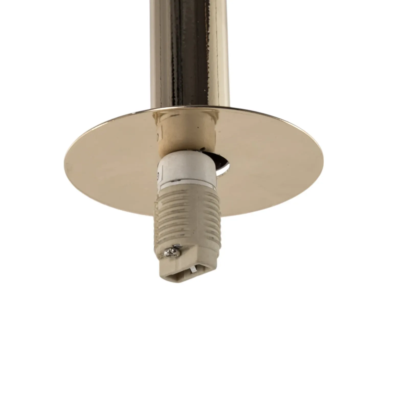 Lámpara colgante Daisy, 1 luz, dorada/blanca/negra, cristal