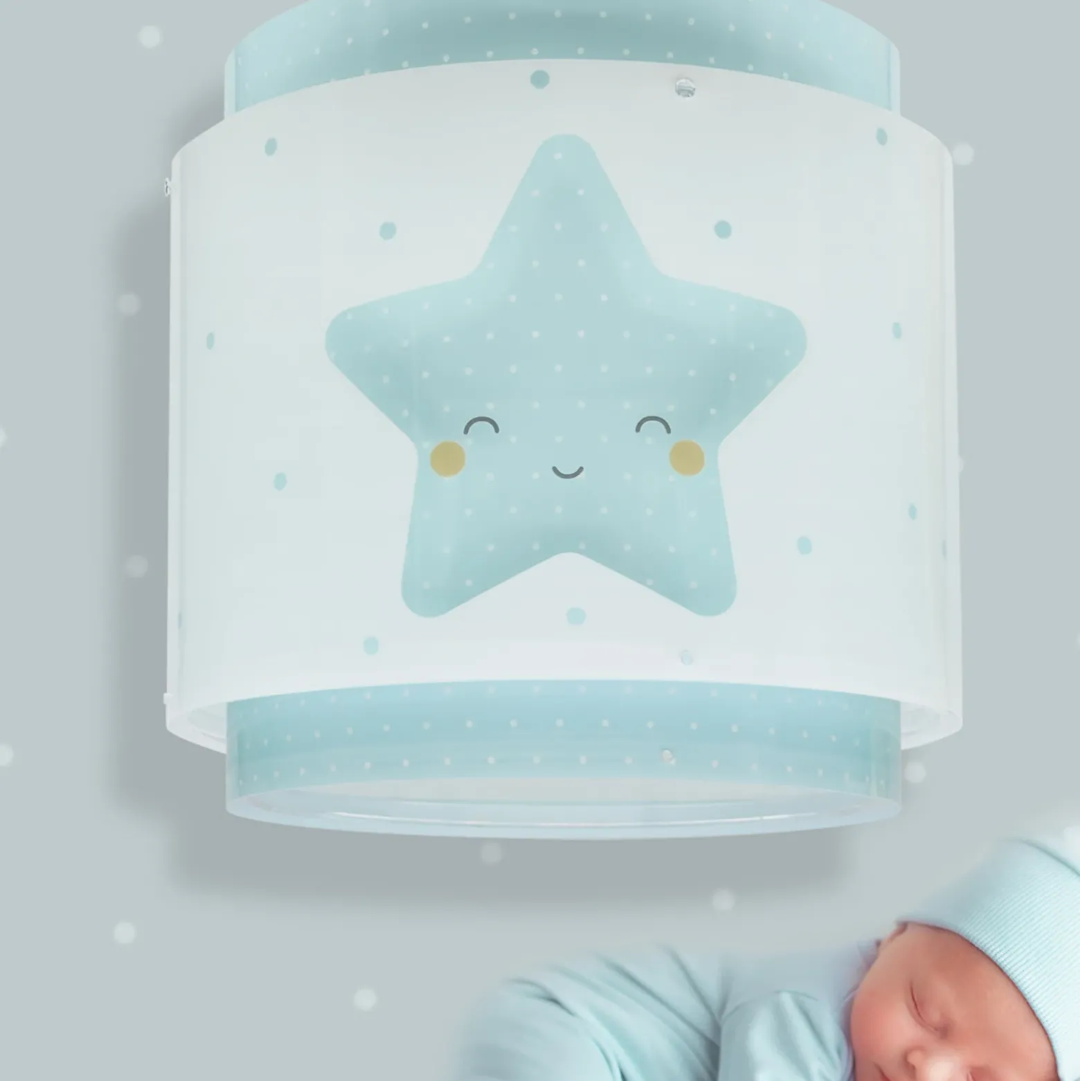 Lámpara colgante Dalber BABY DREAMS, azul