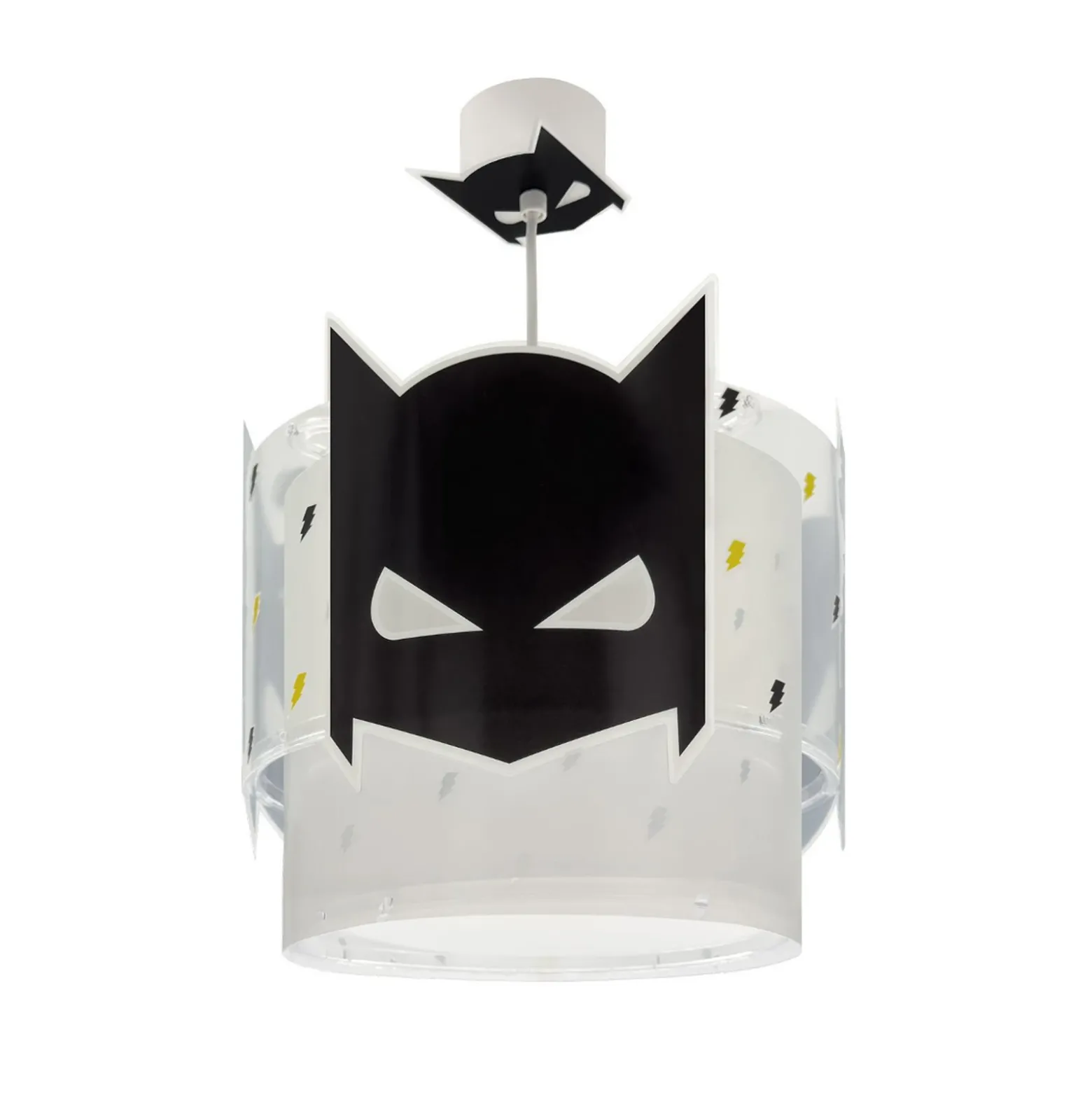 Lámpara colgante Dalber DARK HERO, blanco/negro, Ø 26 cm, E27