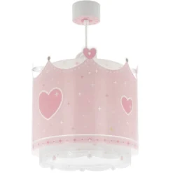 Lámpara colgante Dalber LITTLE QUEEN, rosa