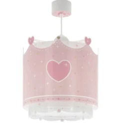 Lámpara colgante Dalber LITTLE QUEEN, rosa