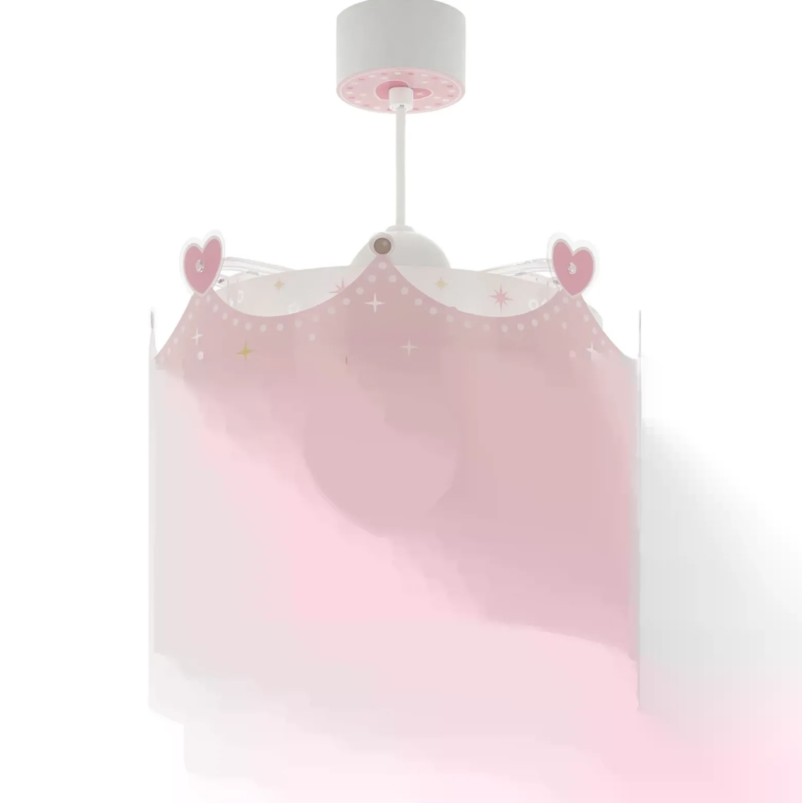 Lámpara colgante Dalber LITTLE QUEEN, rosa