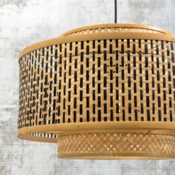 Lámpara colgante de bambú «GOOD & MOJO Bhutan», Ø 50 cm