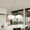 Lámpara colgante de diseño AIH 28 cm blanco mate
