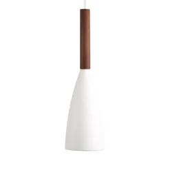 Lámpara colgante de metal Pure, blanco
