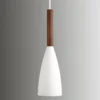 Lámpara colgante de metal Pure, blanco