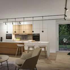 Lámpara colgante de riel LED Paulmann URail Smart Tyros, negra, CCTRGB