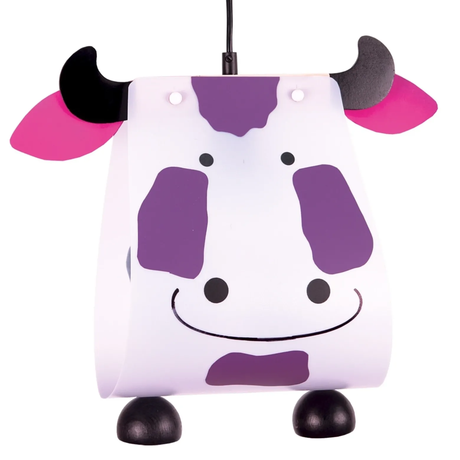 Lámpara colgante de vaca para habitación infantil