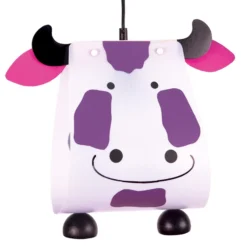 Lámpara colgante de vaca para habitación infantil