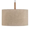 Lámpara colgante Deva Nature, 1 luz, pantalla textil