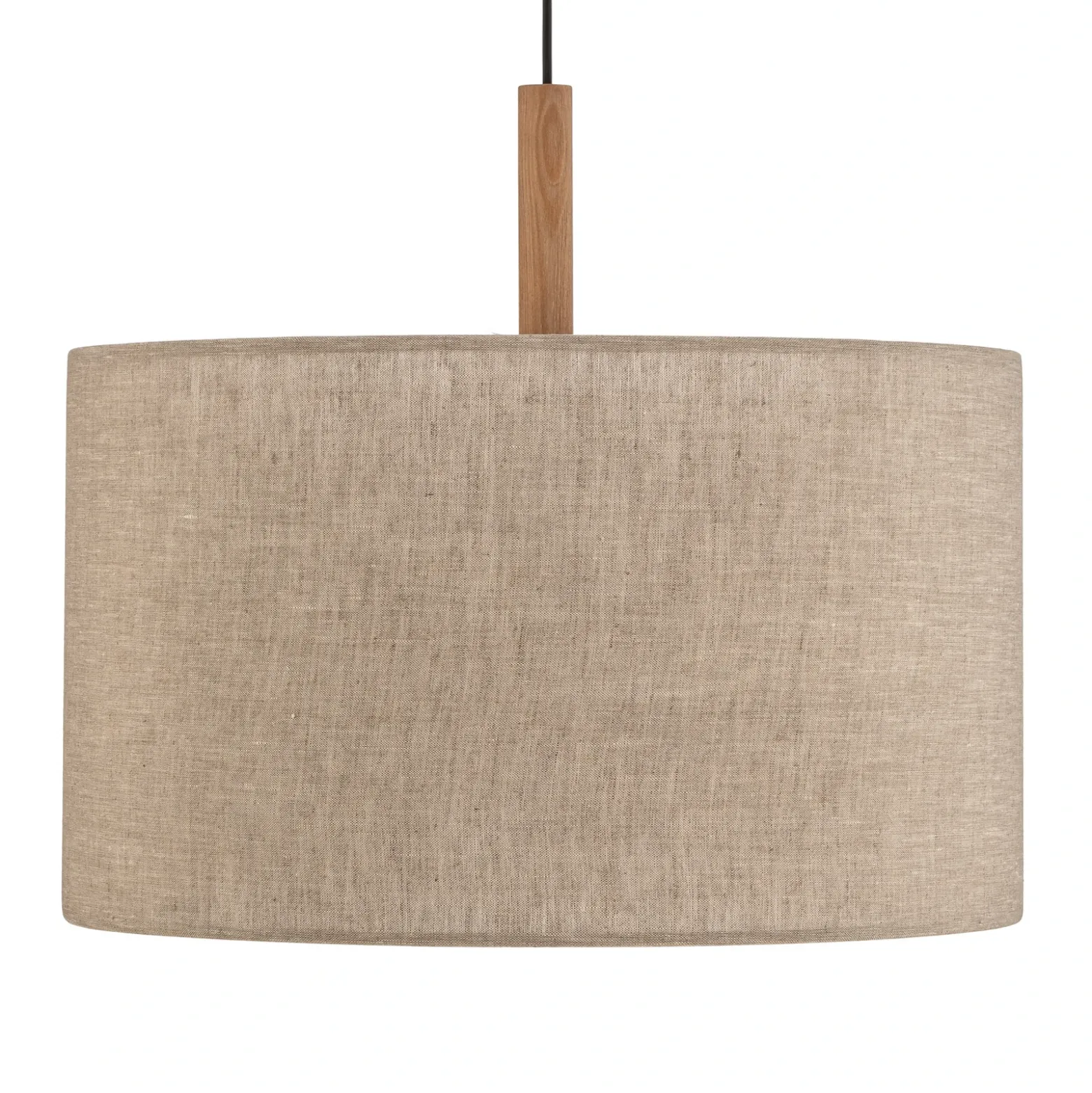 Lámpara colgante Deva Nature, 1 luz, pantalla textil