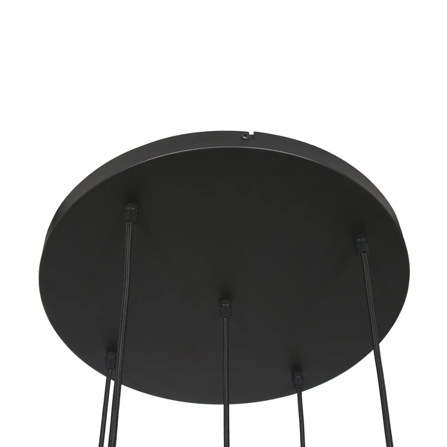 Lámpara colgante de vidrio Glsabol, latón, 5 luces