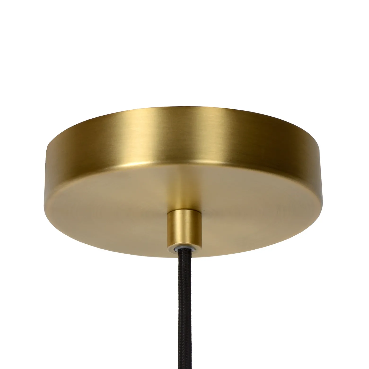 Lámpara colgante de vidrio Maloto, Ø 30 cm, ámbar