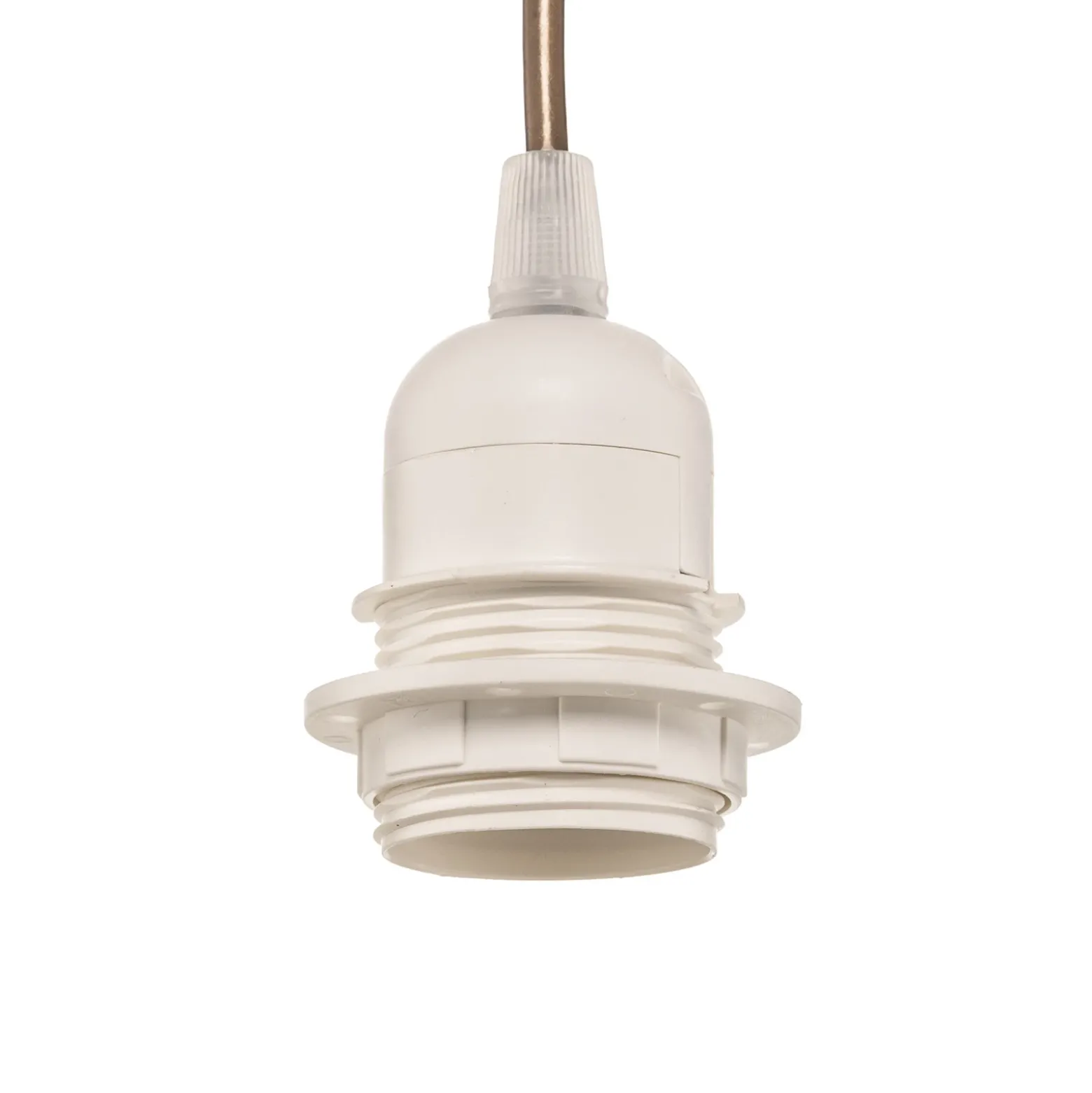 Lámpara colgante Devon, marrón/beige/crudo/dorado Ø45cm