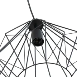 Lámpara colgante Diamond, negro, metal, Ø 37 cm, E27