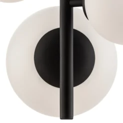 Lámpara colgante Dione, de 4 luces, negra