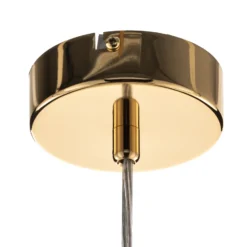 Lámpara colgante Dione, de 4 luces, dorada