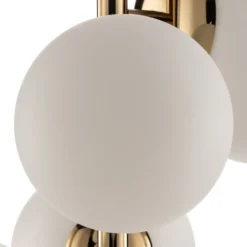 Lámpara colgante Dione, de 4 luces, dorada