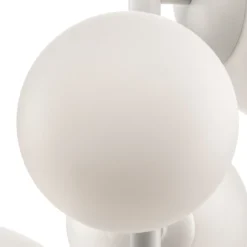 Lámpara colgante Dione, de 4 luces, blanca