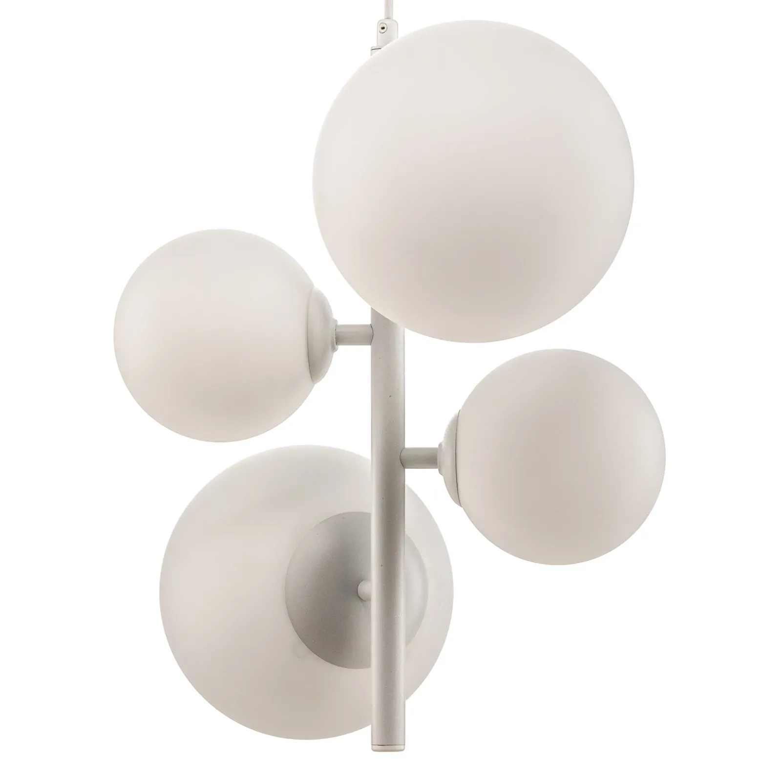 Lámpara colgante Dione, de 4 luces, blanca