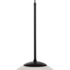Lámpara colgante Dione, 1 luz, blanco/negro 30 cm