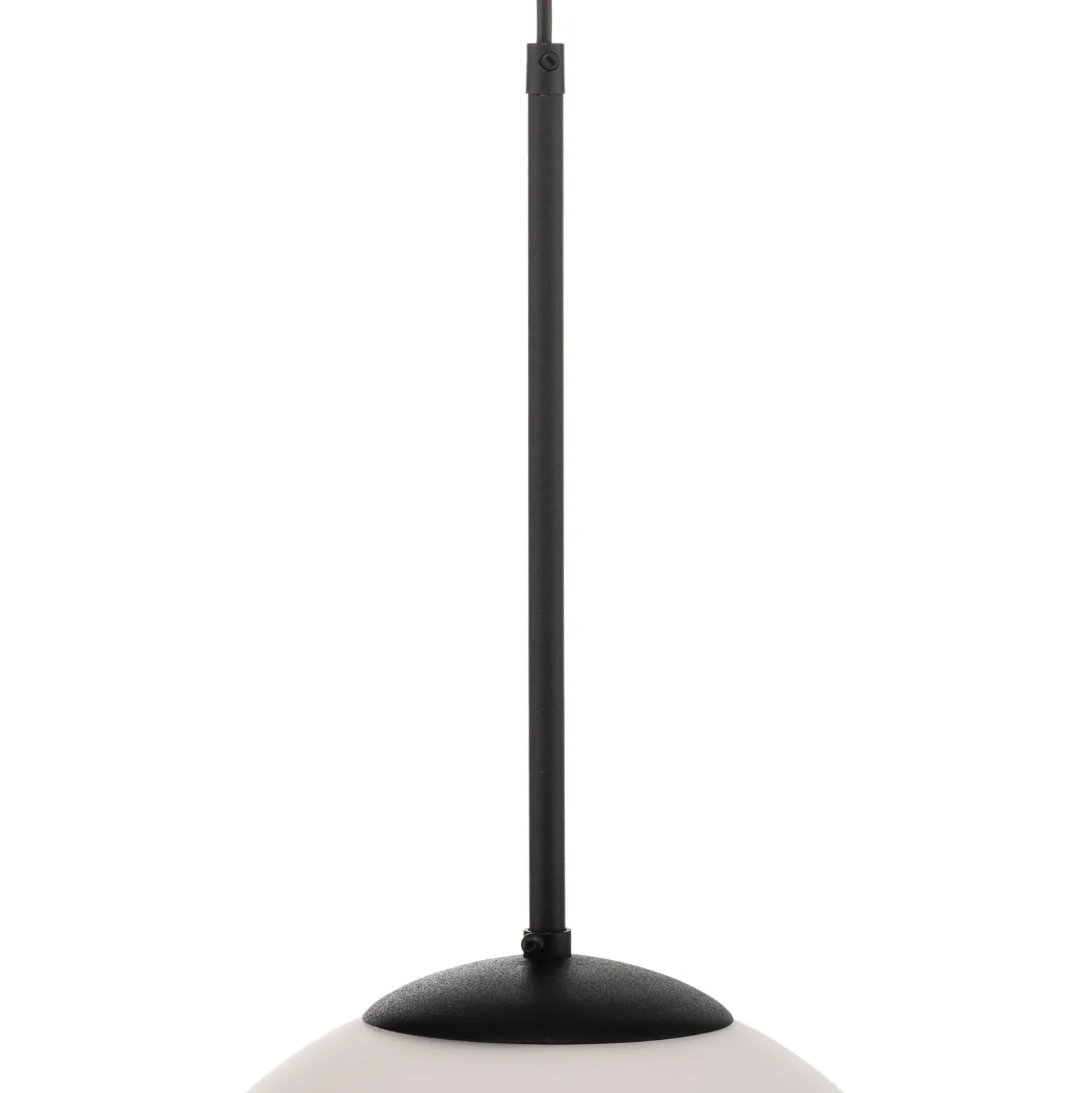 Lámpara colgante Dione, 1 luz, blanco/negro 30 cm