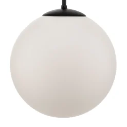 Lámpara colgante Dione, 1 luz, blanco/negro 30 cm