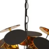 Lámpara colgante Discus, 4 luces