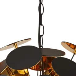 Lámpara colgante Discus, 4 luces