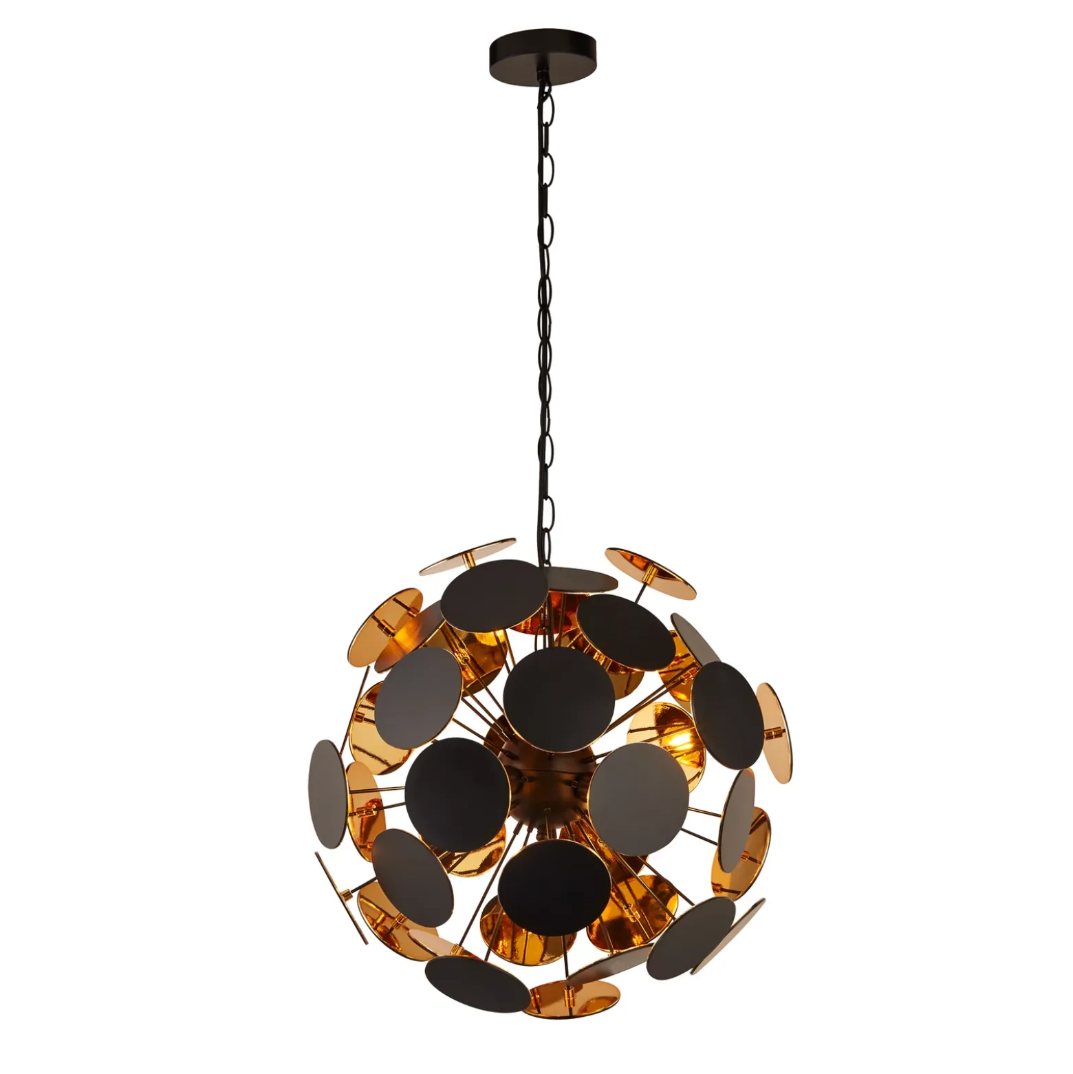 Lámpara colgante Discus, 4 luces