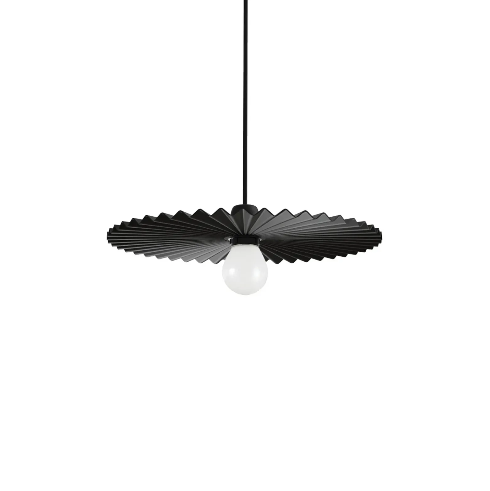 Lámpara colgante Doge_P, negra, metal, Ø 39 cm, E27