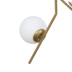 Lámpara colgante Dolunay, 43 cm de largo, 2 luces, color dorado, E27