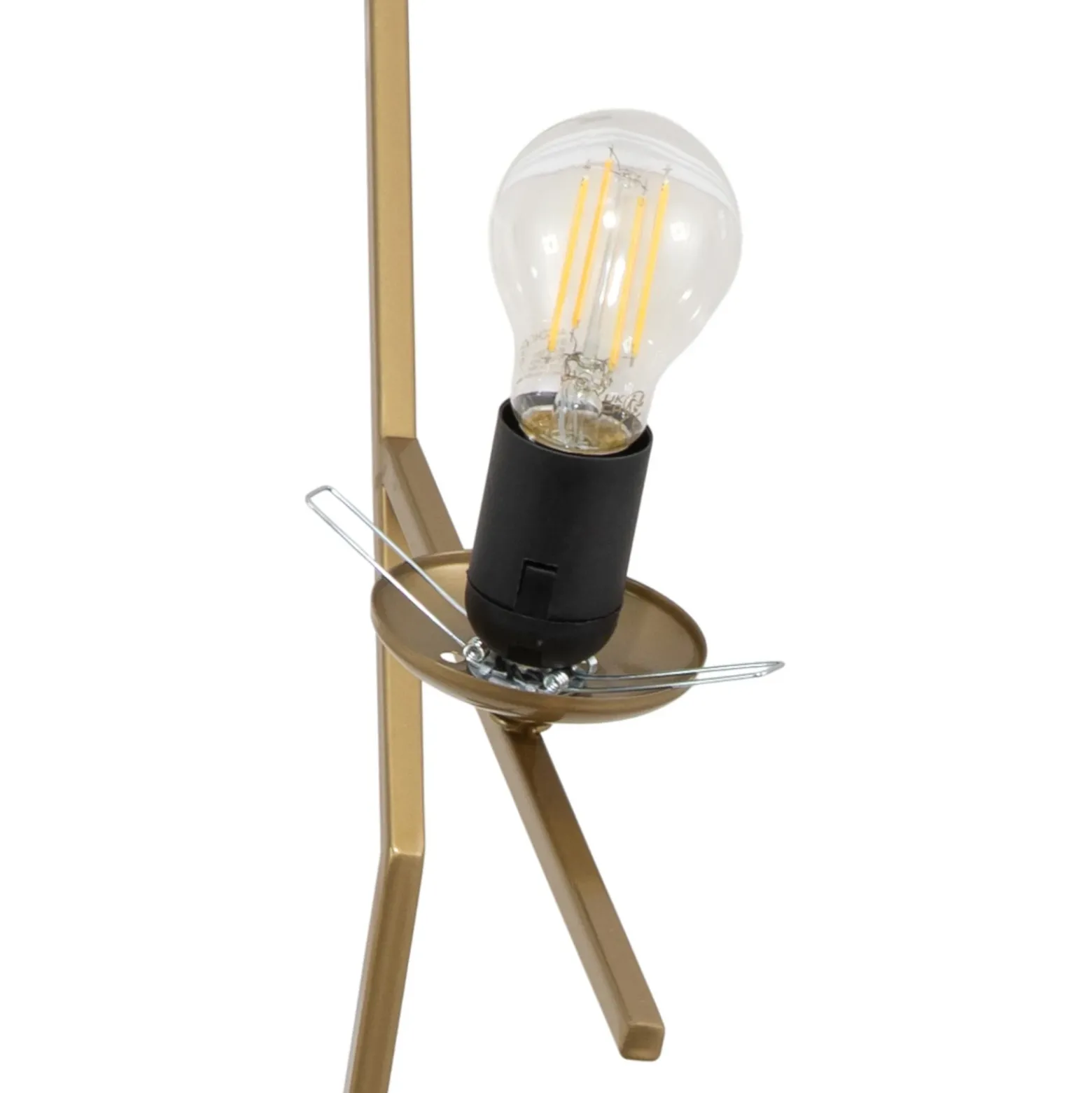 Lámpara colgante Dolunay, 43 cm de largo, 2 luces, color dorado, E27