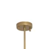 Lámpara colgante Dolunay, 25 cm de largo, color dorado, cristal, E27