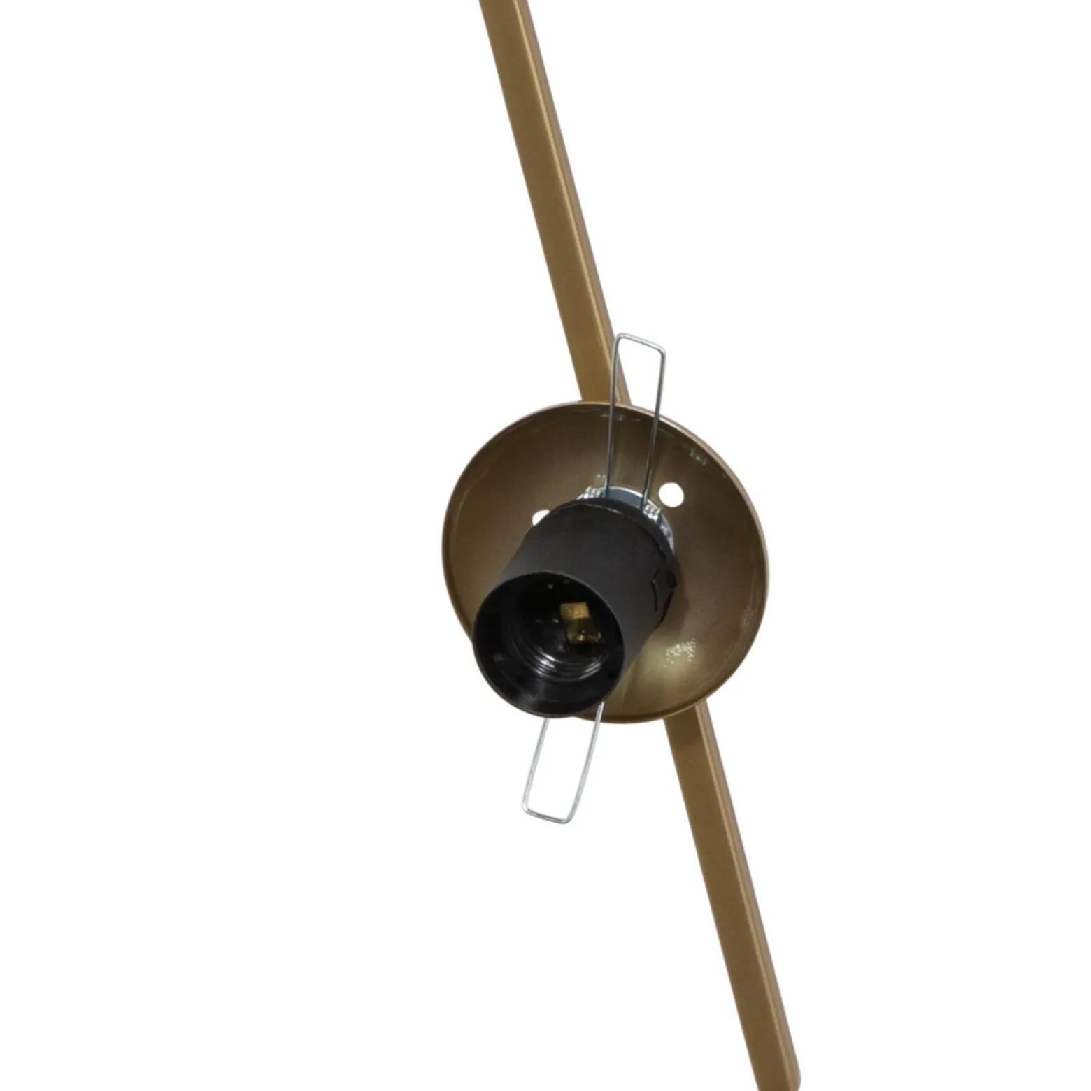 Lámpara colgante Dolunay, 25 cm de largo, color dorado, cristal, E27