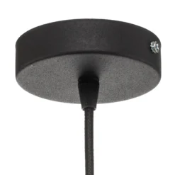 Lámpara colgante Dorina, negro/oro Ø 60cm