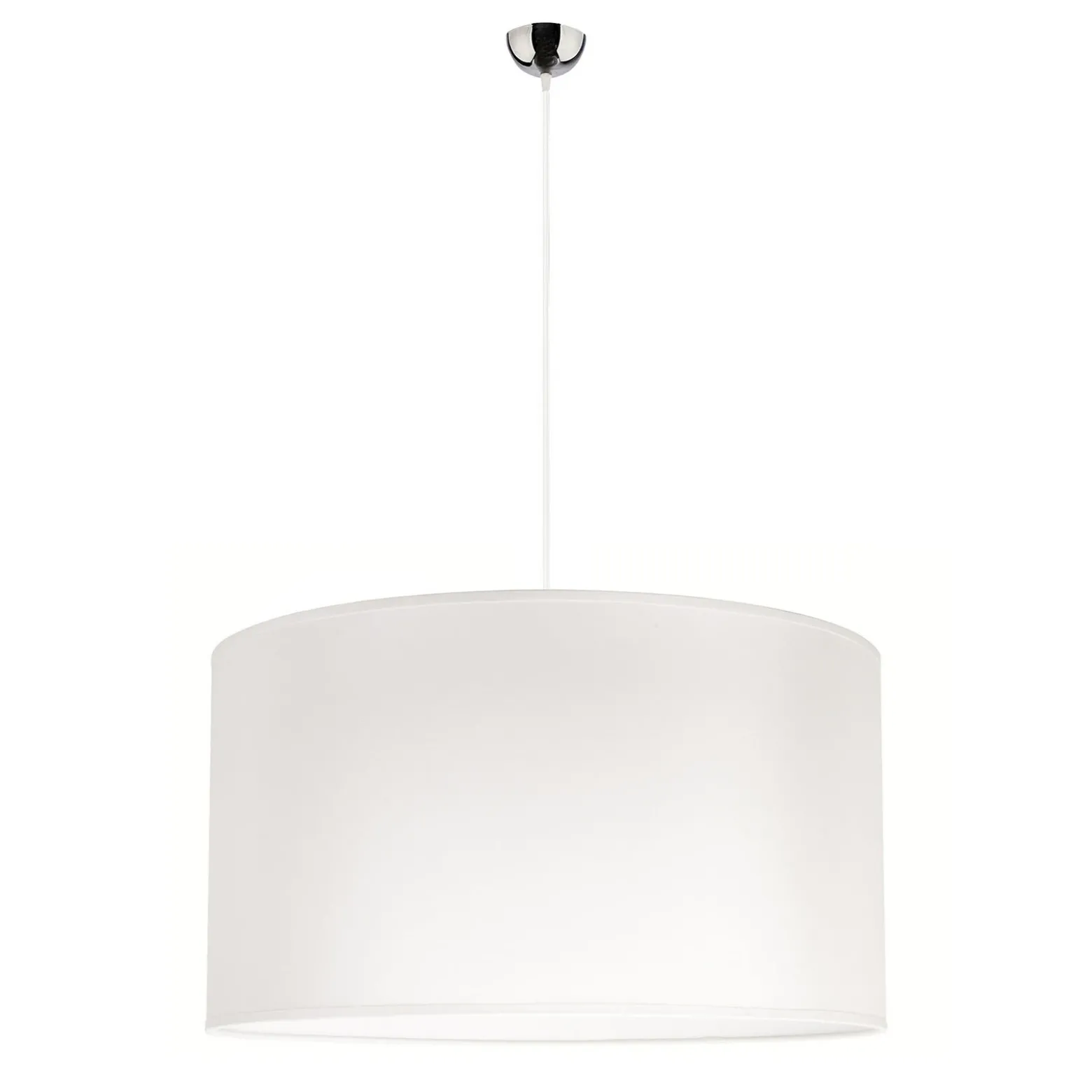 Lámpara colgante Dorset de textil, blanco